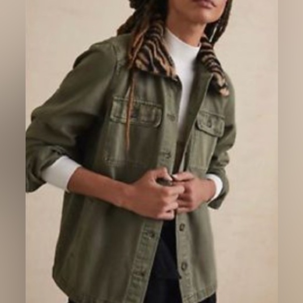 Anthropologie deer John green shacket